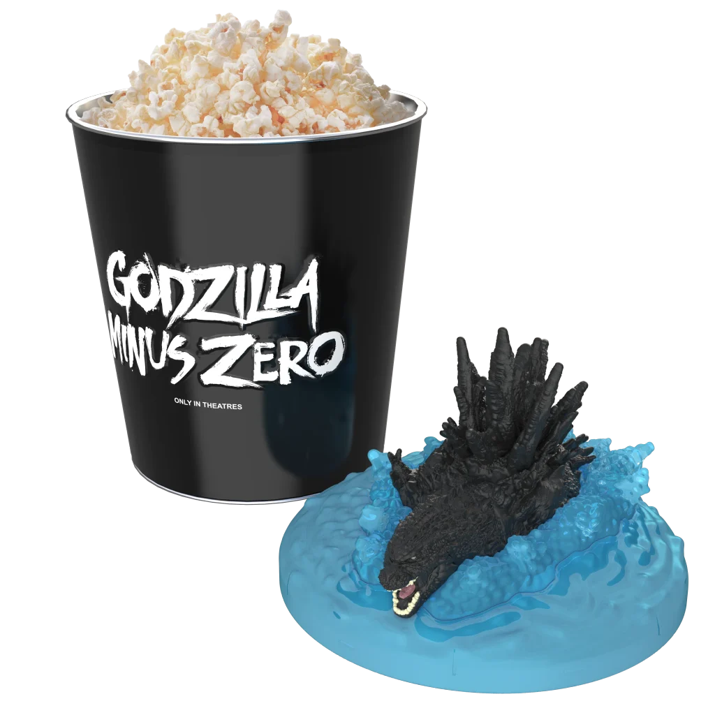 Godzilla Minus Zero terá baldes de pipoca com formato do monstro