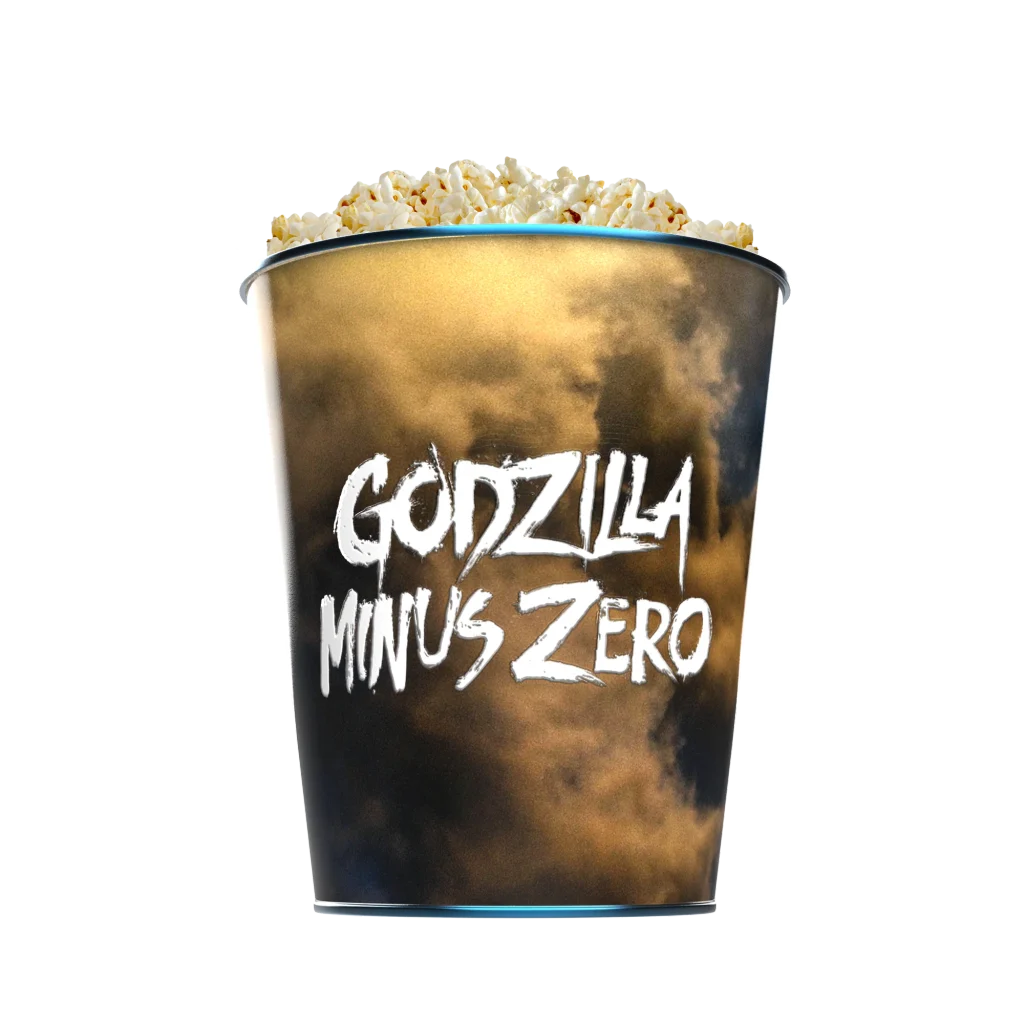 Godzilla Minus Zero terá baldes de pipoca com formato do monstro