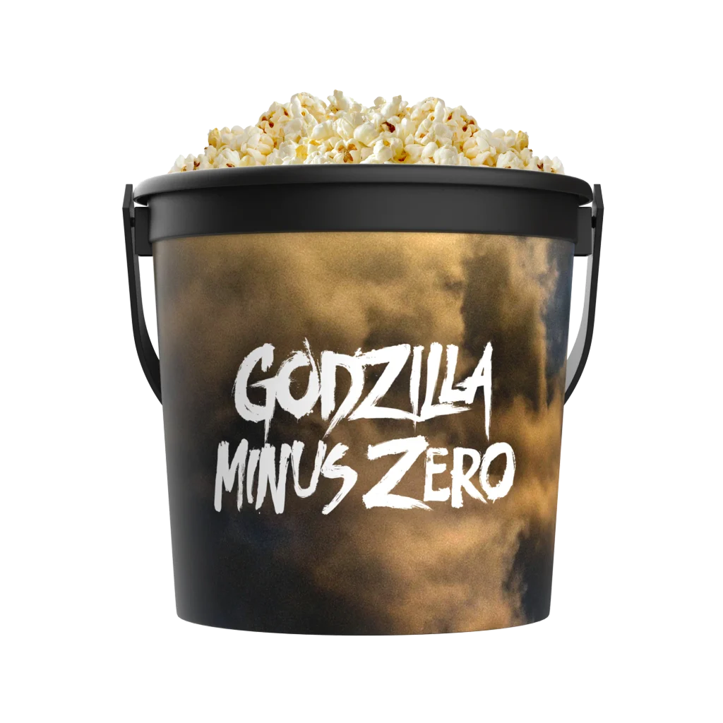 Godzilla Minus Zero terá baldes de pipoca com formato do monstro