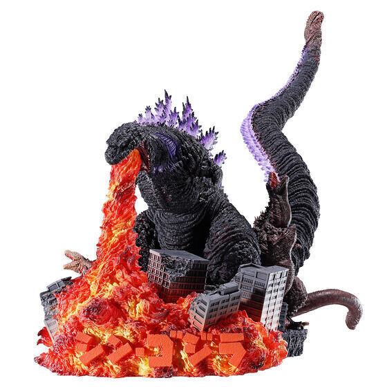 Shin Godzilla ganha diorama com cauda gigante e três formas do monstro