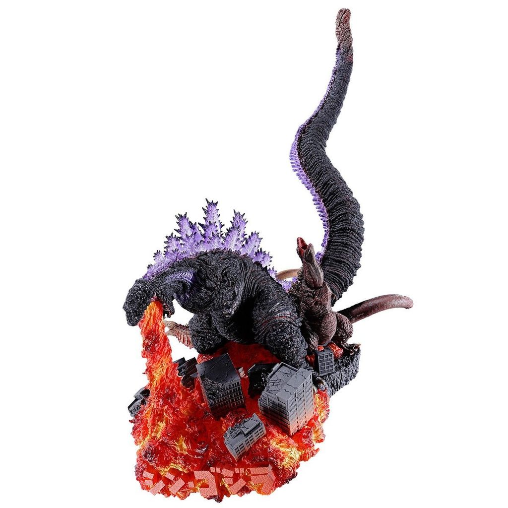 Shin Godzilla ganha diorama com cauda gigante e três formas do monstro