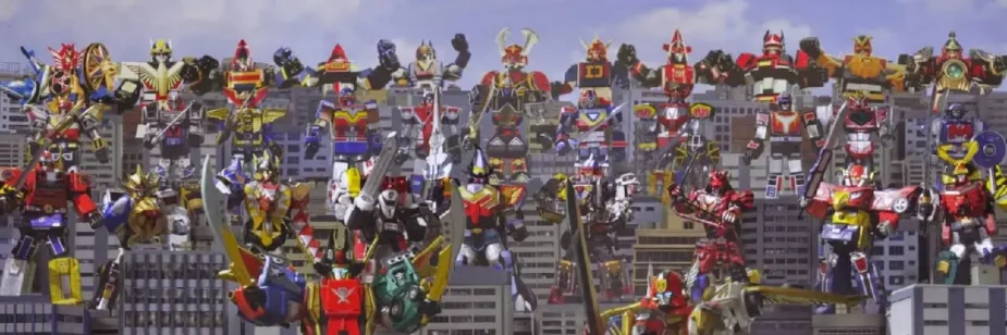 Super Sentai ganha livro com 50 anos de robôs e brinquedos da Bandai